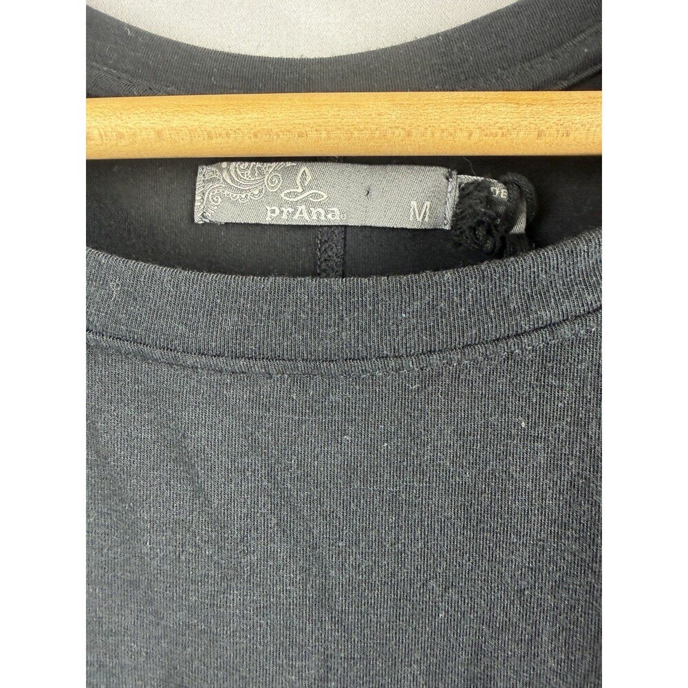 prana women’s medium black twist back sleeveless yoga tank top - Picture 6 of 6